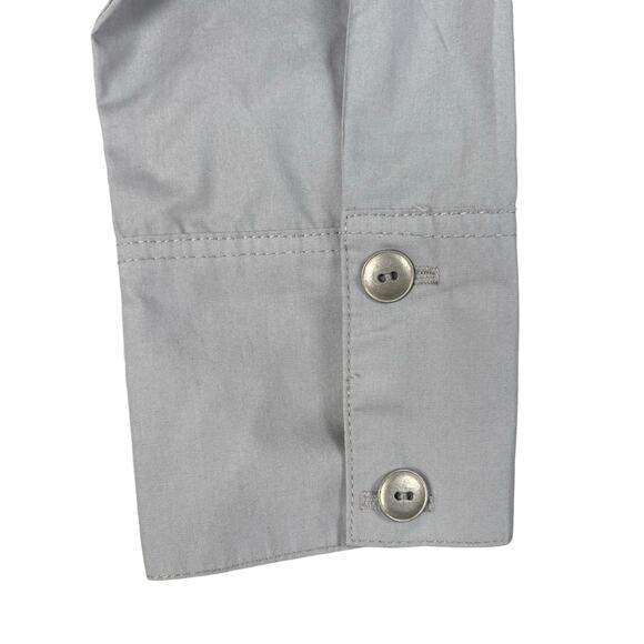 PLANET by Lauren G Button Front Tunic Size 2 Women's 10-14 Light Gray Lagenlook - Picture 4 of 13